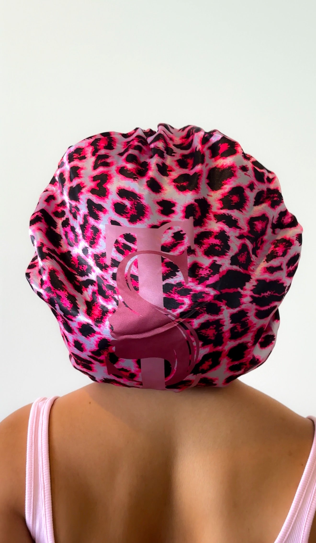 Pink Cheetah Print Bonnet